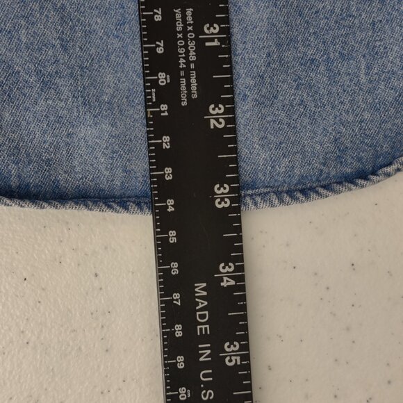 Ralph Lauren Denim Shirt Mens 2XL Big Shirt Button Down Long Sleeve Pony Logo - Picture 9 of 10